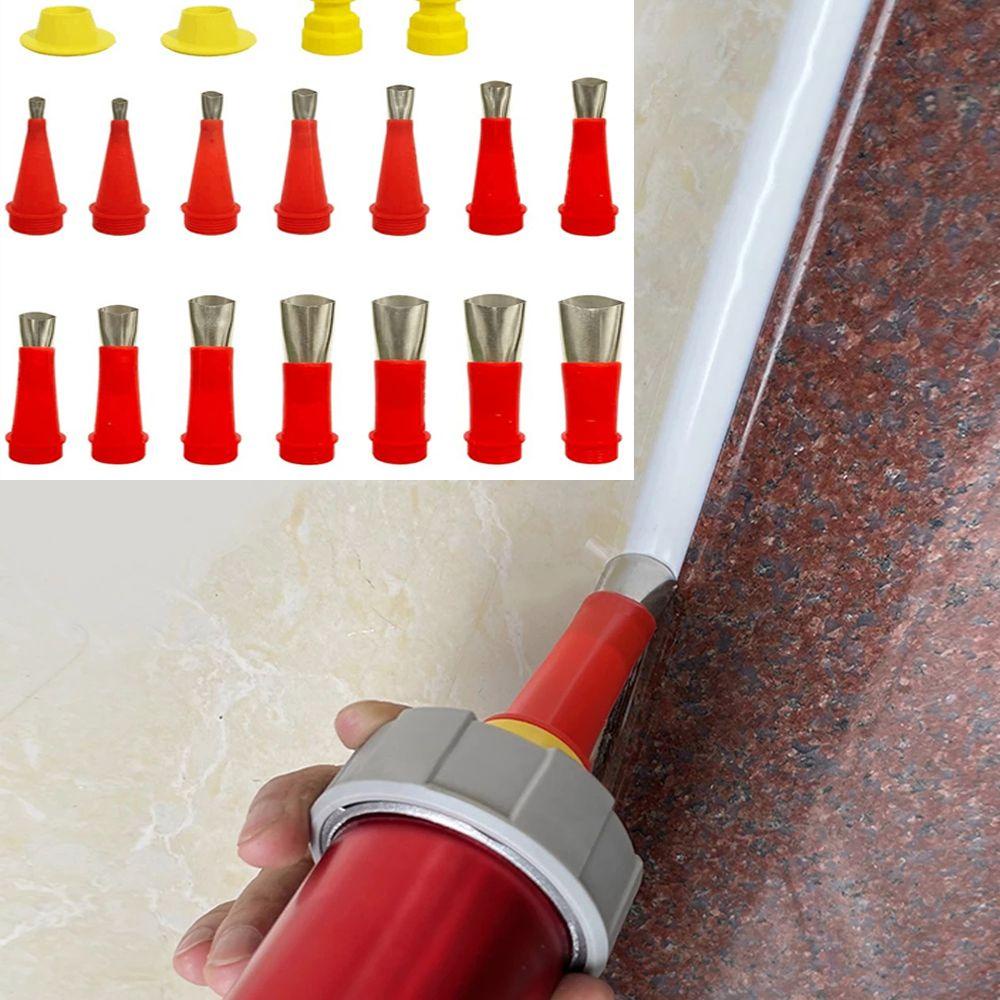 Populer Caulk Nozzle Aplikator Dengan Base Sealant Finishing Alat Caulking Finisher