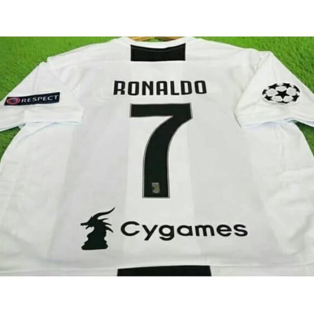 JERSEY JUVENTUS RONALDO FULL PATCH CHAMPION