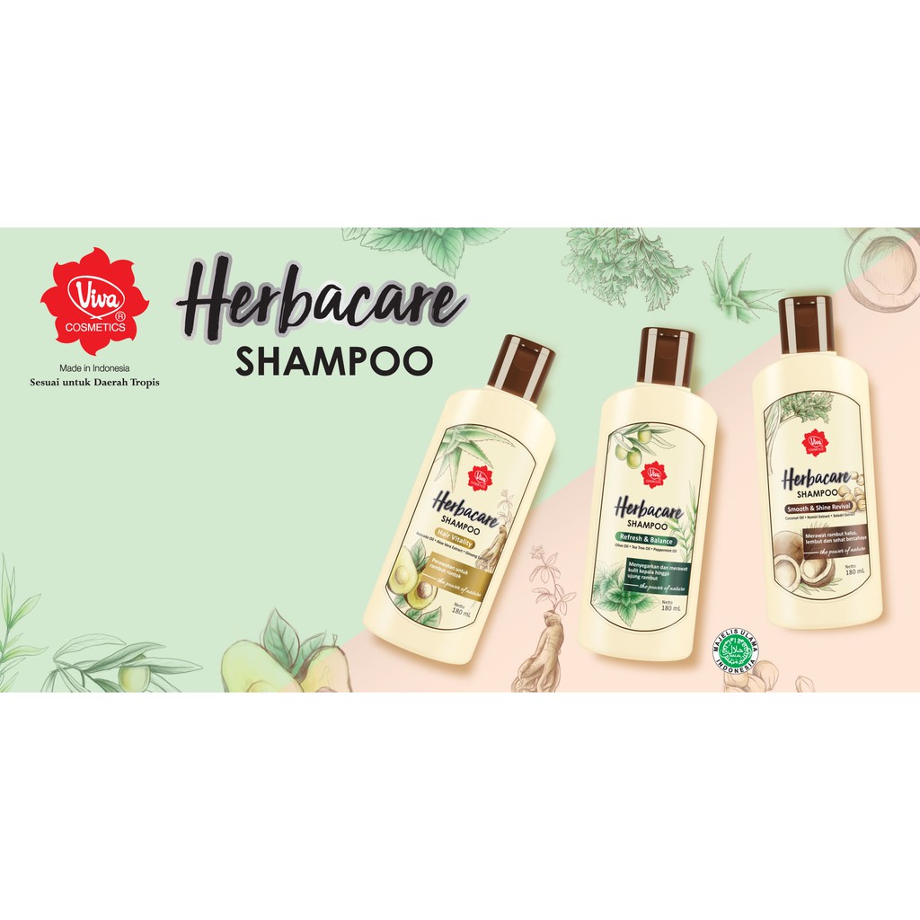 ★ BB ★  Viva Herbacare Shampoo 180ml