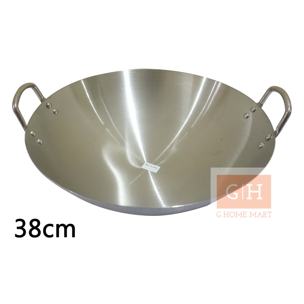 TAJIMAWA Wajan Stainless Steel 38cm/ Kuali Wajan Masak