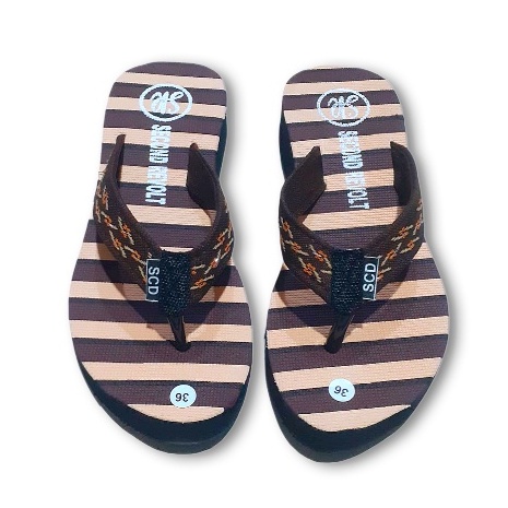 Sandal Wedges Wanita LAPIS BELANG Terbaru