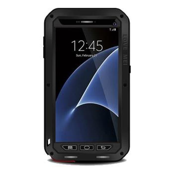 {aksesoris-tablet} Samsung Galaxy S7 Flat Love Mei Powerful Armor Cover Casing Case Kuat