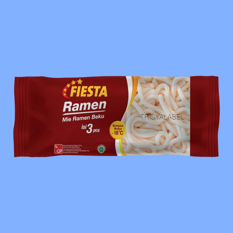 

570gr (3pcs) Fiesta Ramen Beku | Frozen Food | TRISYALABEL