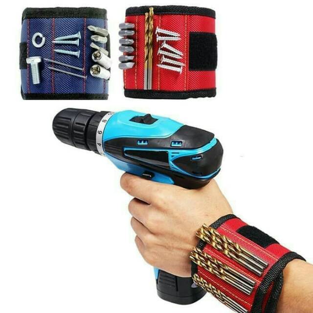 Gelang Sabuk Magnet Tukang Kontraktor Kontruksi Magnetic Wristband