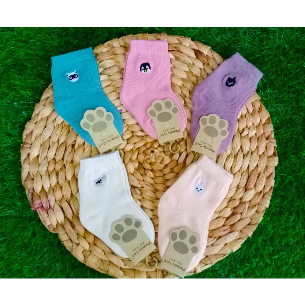 Kaos Kaki Baby Melody Cat Polos Isi 1 psg-M188