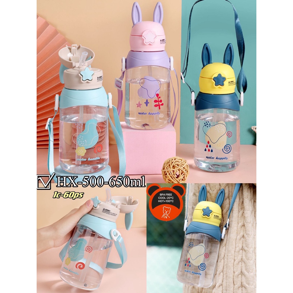 Botol Minum Anak HX-500 Water Happily