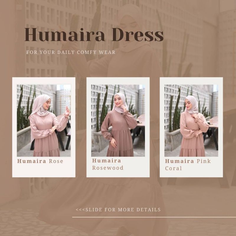 HUMAIRA DRESS RUFFLE (MAXI DRESS)/ gamis ruffle