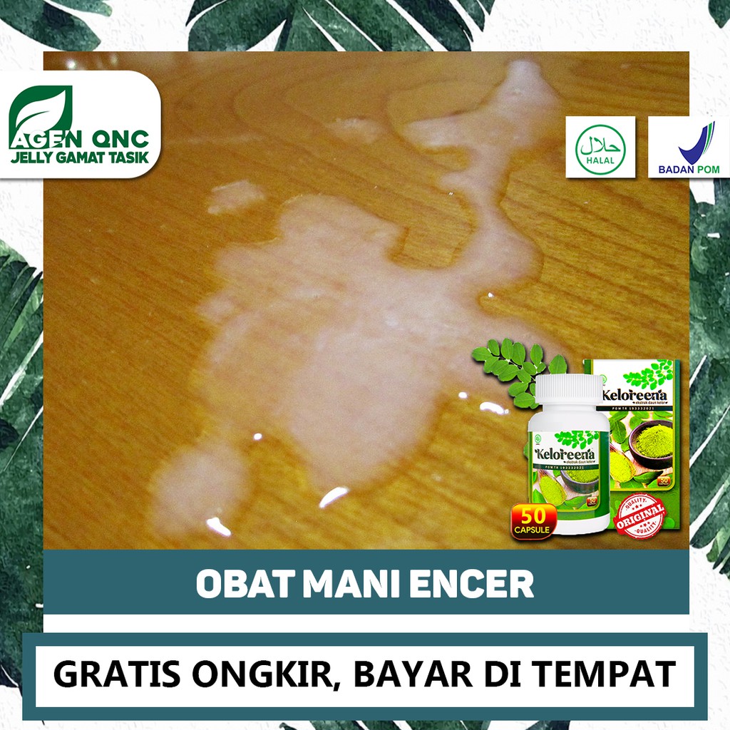 Obat Mani Encer, Pengental Air Mani, Sperma Encer, Obat Penyubur Sperma Pria KELOREENA Kapsul