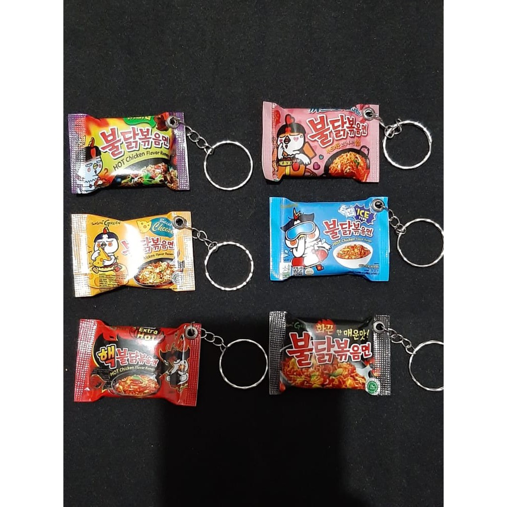 (NCS) GROSIR SOUVENIR UNIK GANTUNGAN KUNCI SNACK INDOMIE KOPI ES KRIM SO NICE