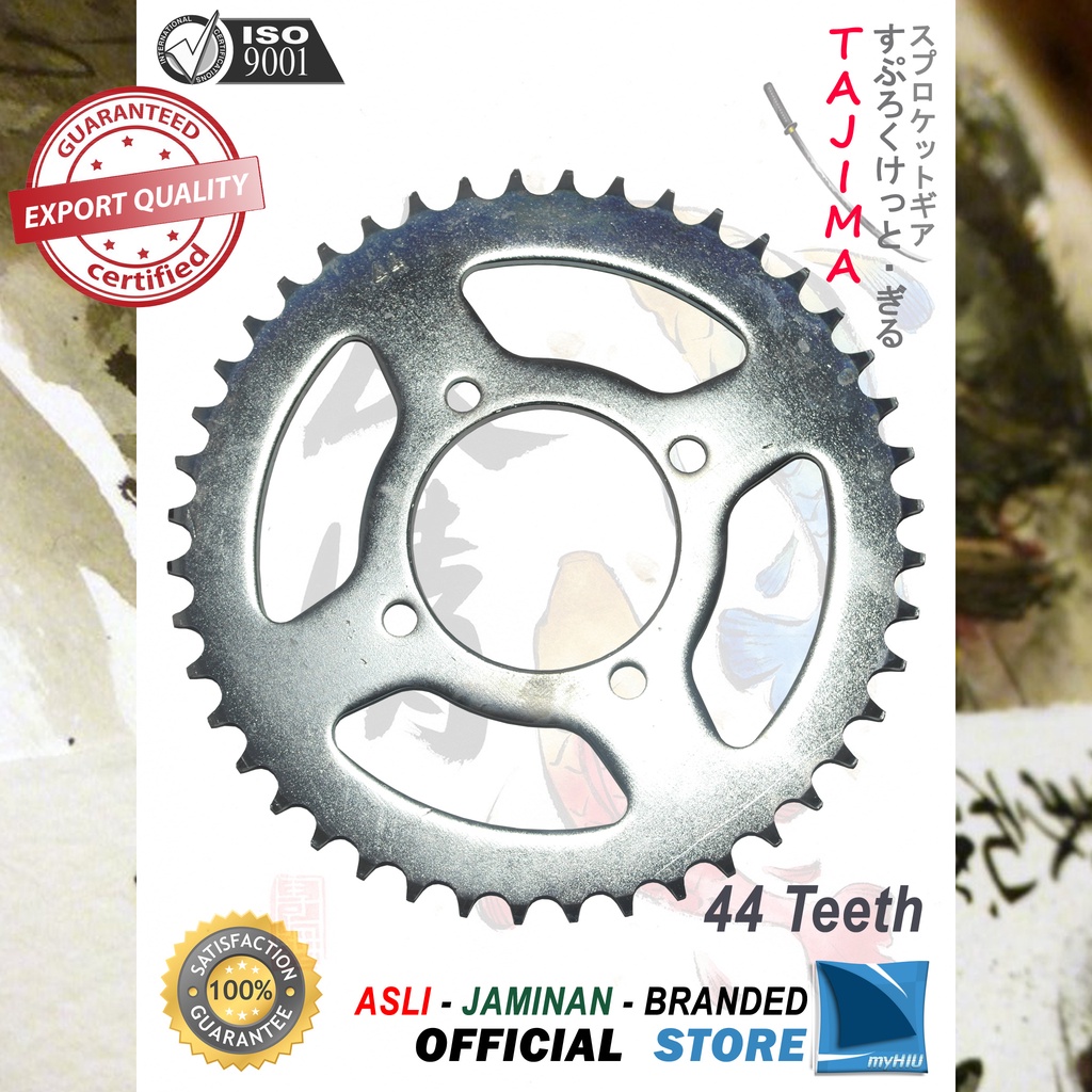 Gigi Tarik 40T ~ 53T YAMAHA Jupiter MX / New / 135cc Gir Belakang - Rear Sprocket Gear TAJIMA-428-44T