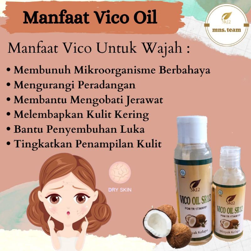 Sr12 Vico Oil Minyak Kelapa Murni Berjuta Manfaat Botol 60 Ml Indonesia