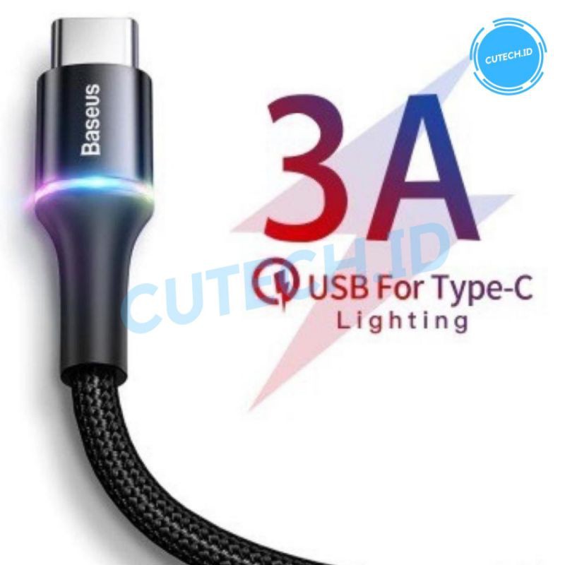 BASEUS KABEL DATA HALO LED GLOWING TYPE C 1M