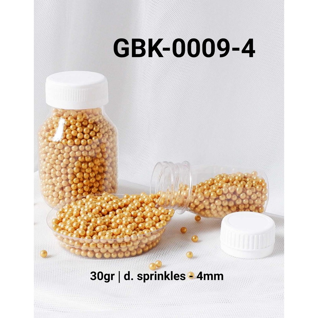 

GBK-0009-4 Sprinkles sprinkle sprinkel 30 gram mutiara emas