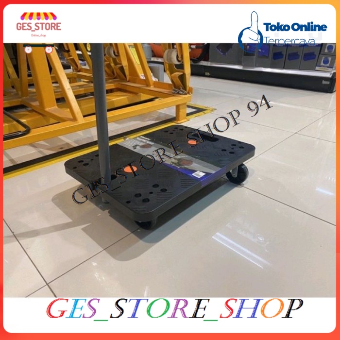 Troli barang krisbow Dolly 100 Kg T serbaguna Troli tangan troli lipat