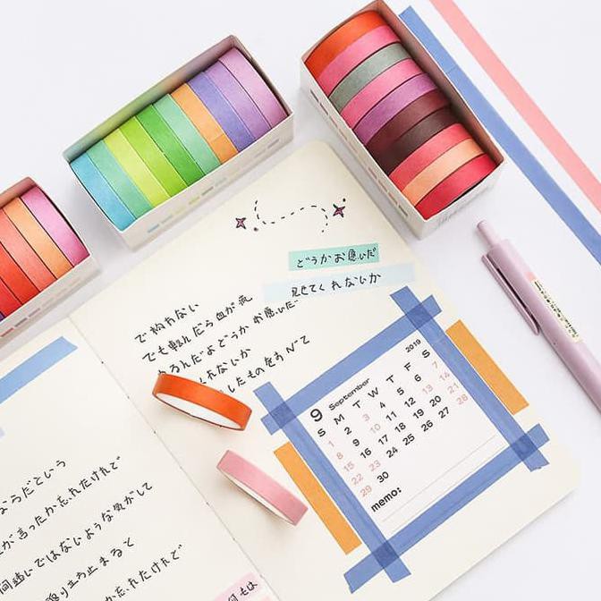 

Masking Tape Set 10pc Solid Colors - Varian A