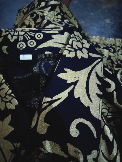 Kemeja Batik Emas Murah Terrhizztt Cod