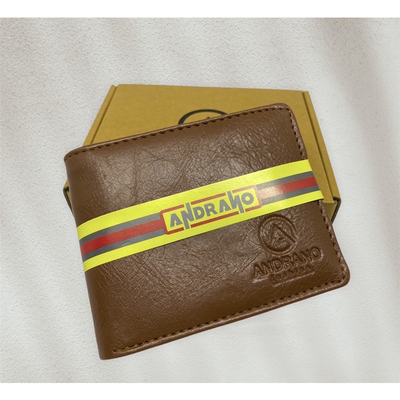 DOMPET PRIA ANDRANO KULIT SINTETIS DOMPET PRIA LIPAT MURAH MERIAH DOMPET PRIA TIPIS DOMPET PRIA TANPA SELETING DALAM