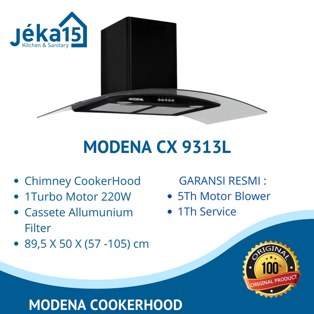 PENYEDOT ASAP CEROBONG / CHIMNEY COOKERHOOD / MODENA CX 9313L