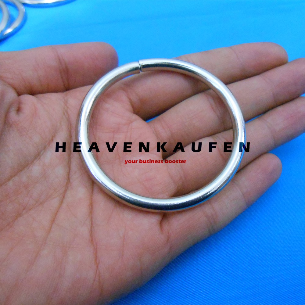 Ring Bulat / Ring O Diameter Lubang 5 cm Tebal 5 mm Warna Nikel Silver