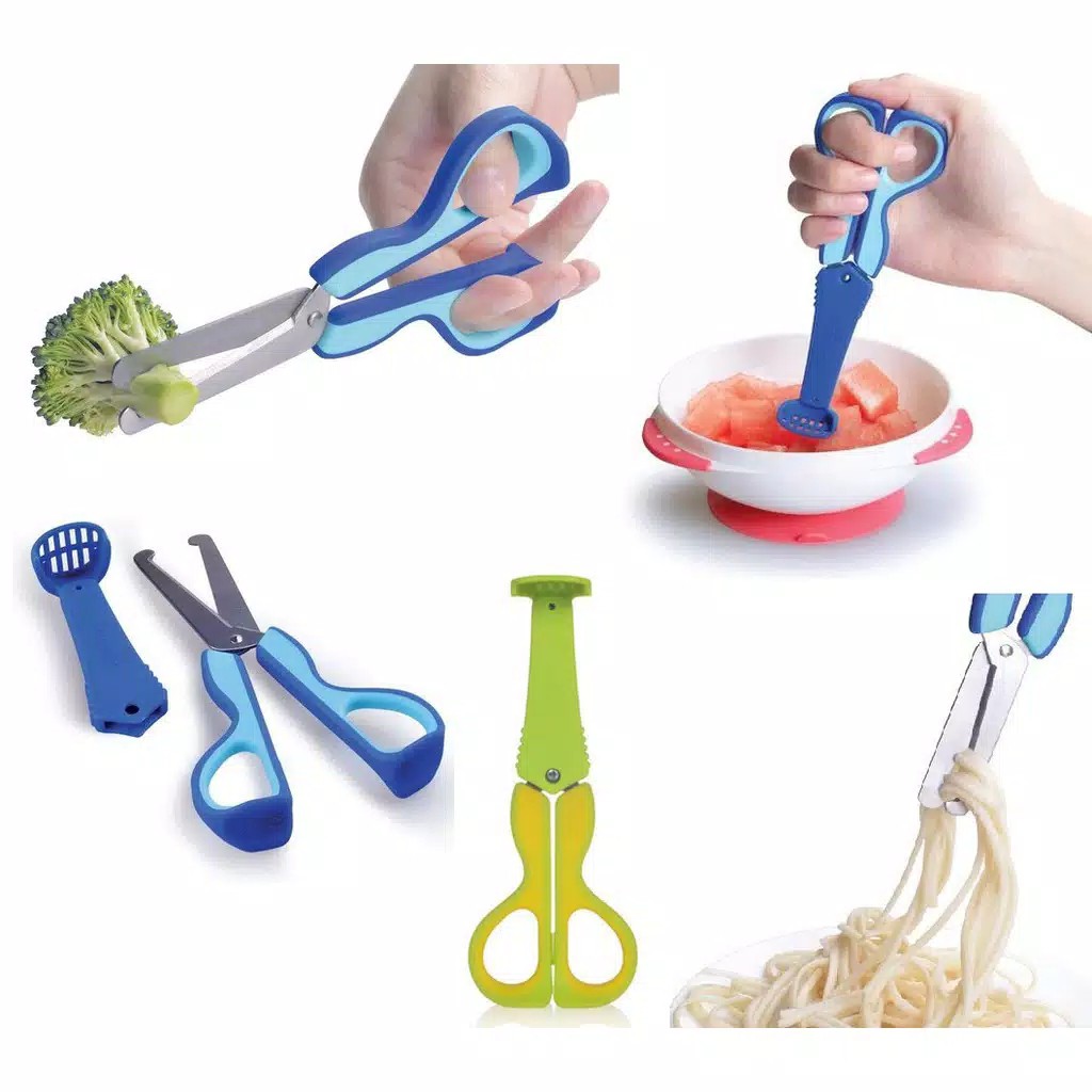 Kidsme 120194 3in1 Food Scissors Gunting 3IN1