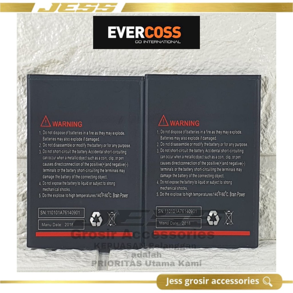 Baterai Battery Original Evercoss U6 Prime 4G LTE - Batre Evercross Xtreme 1 prime 5.5 Inchi