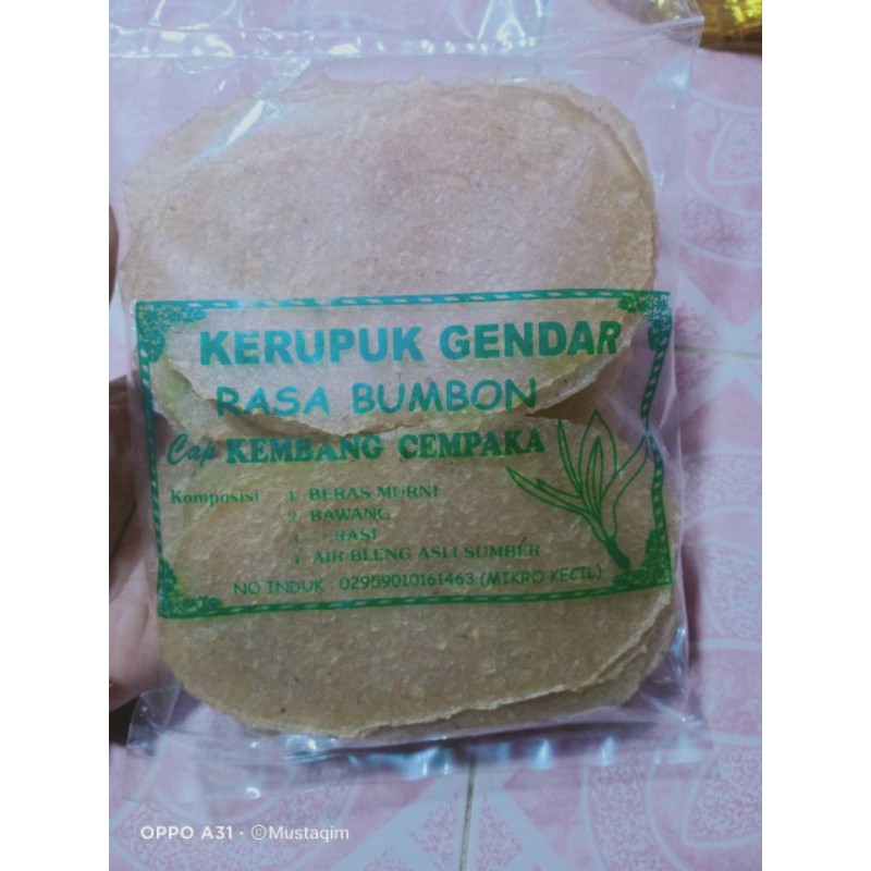 

krupuk gendar rasa terasi kerupuk puli gendar trasi