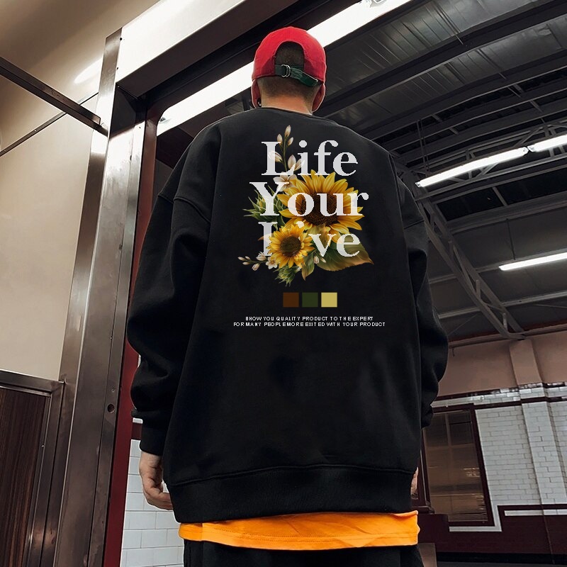 Sweater Crewneck Sweatshirt Distro Keren Jumb Oversize Murah Putih Hitam Pria Wanita Dewasa Anime Or