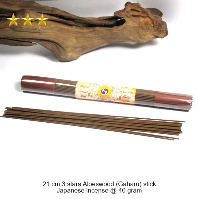 Dupa/hio wangi harum sukhavati gaharu premium stick japanese incense 21cm 3 stars 40gram