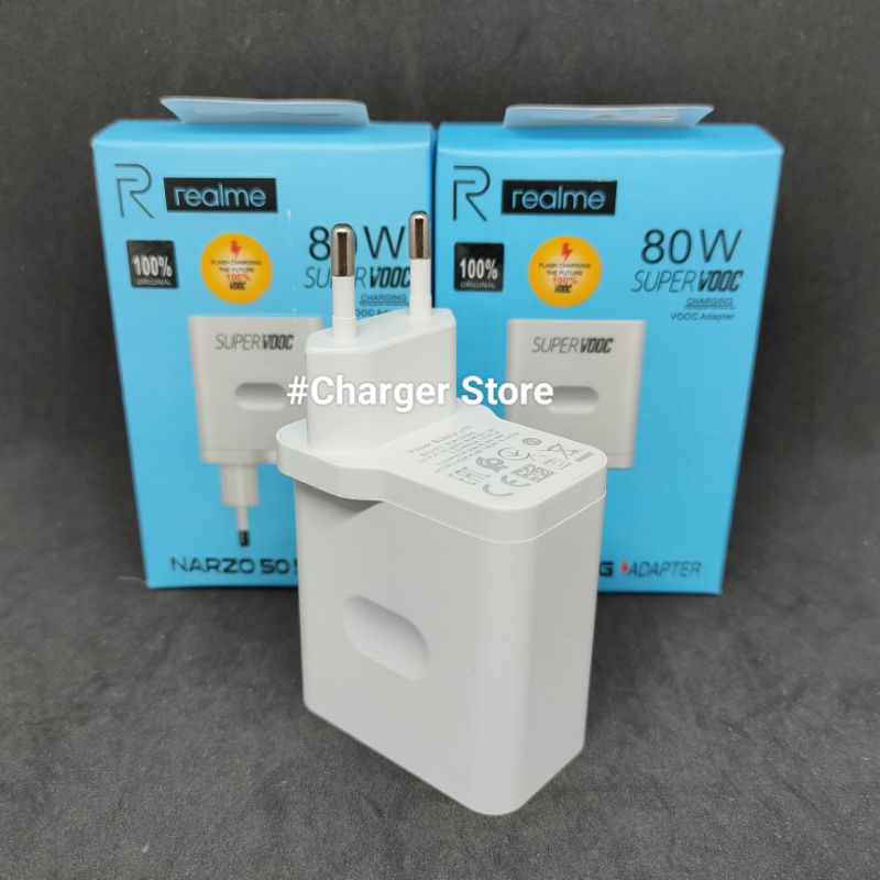 Adaptor Batok Charger Realme 80W SUPER VOOC Fast Charging