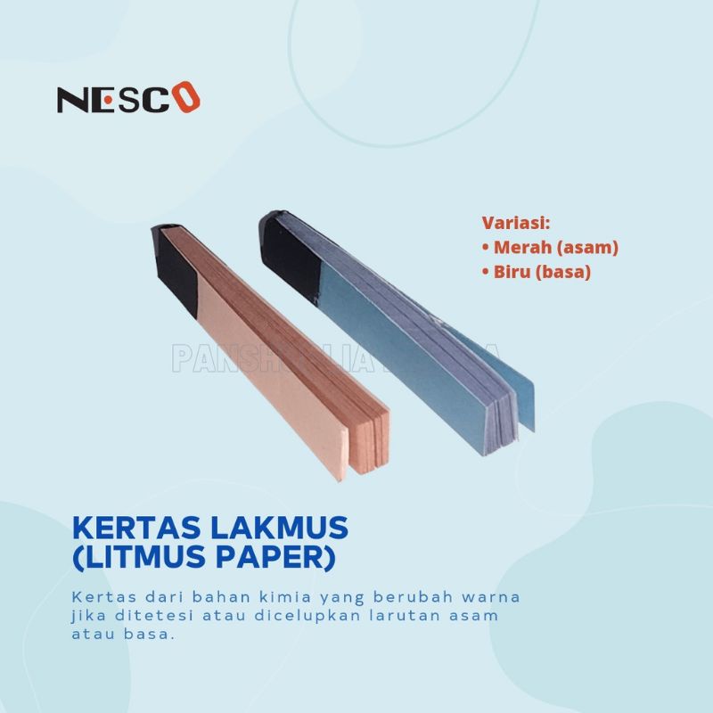 kertas lakmus litmus paper ph nesco kertas lakmus biru merah / alat tes air ketuban ibu hamil