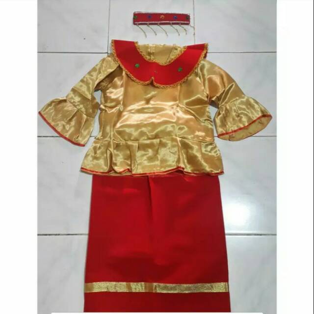 Baju adat betawi cadar anak2 size XL