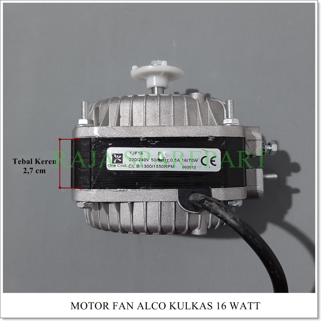 Dinamo Motor Kipas Kulkas Showcase Freezer / Motor Fan Alco Condensor 16Watt