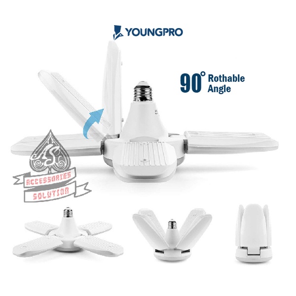 YOUNGPRO YFB30W - LAMPU KIPAS MINI BLADE FAN LED BULB SUPER TERANG 30W