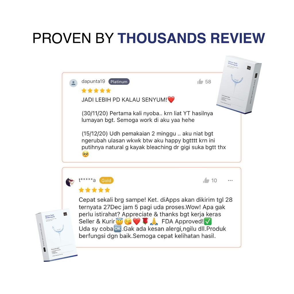 Beaudelab Deluxe Pemutih Gigi Permanen | Teeth Whitening Kit | Alat Pemutih Gigi Cepat Lampu LED-2