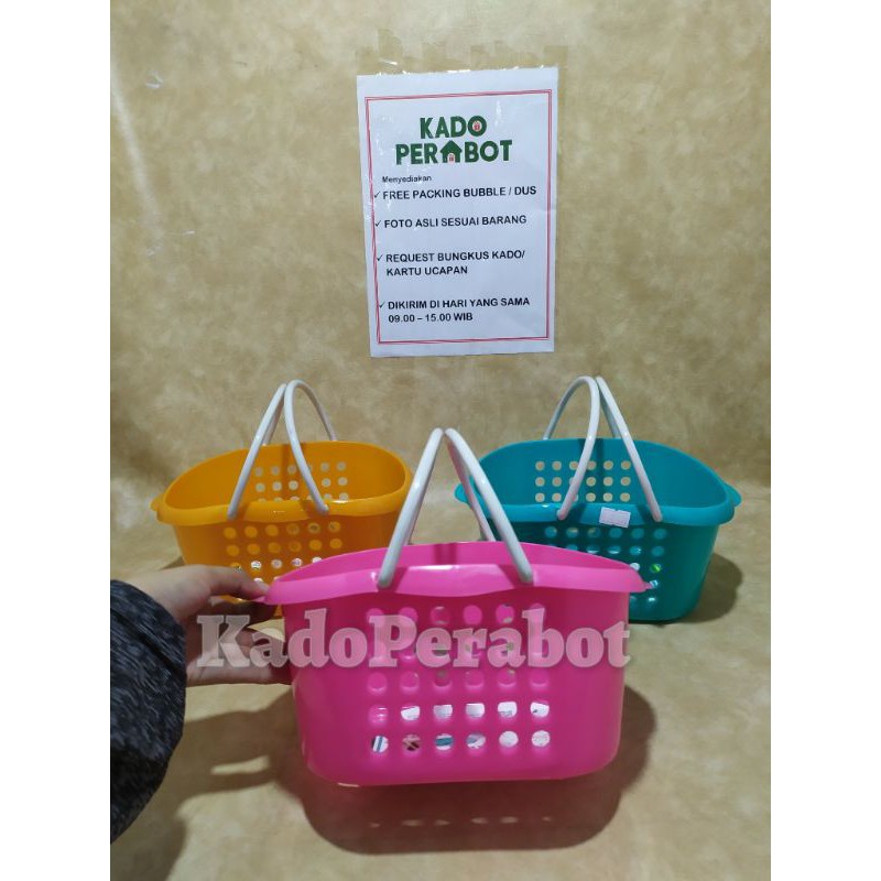 keranjang sally basket - keranjang tenteng murah - keranjang sabun sampo