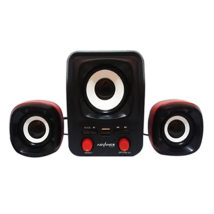 Speaker Advance Speaker Aktif Duo-300 XTRA POWER SOUND T419 - Merah