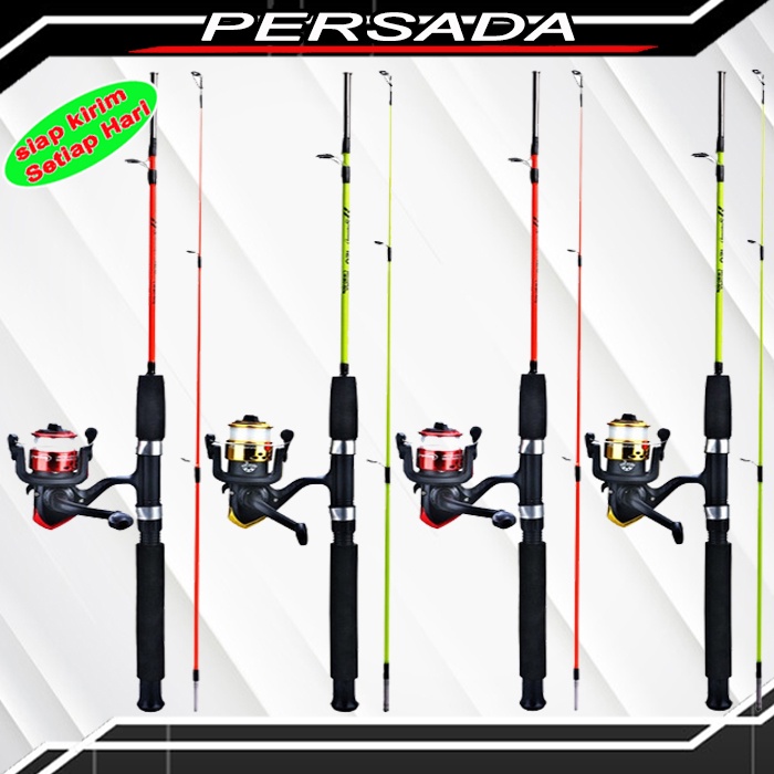GRATIS ONGKIR - Joran Pancing Fiber Satu Set Pancing Set Termurah Lengkap Alat Pancing Lengkap