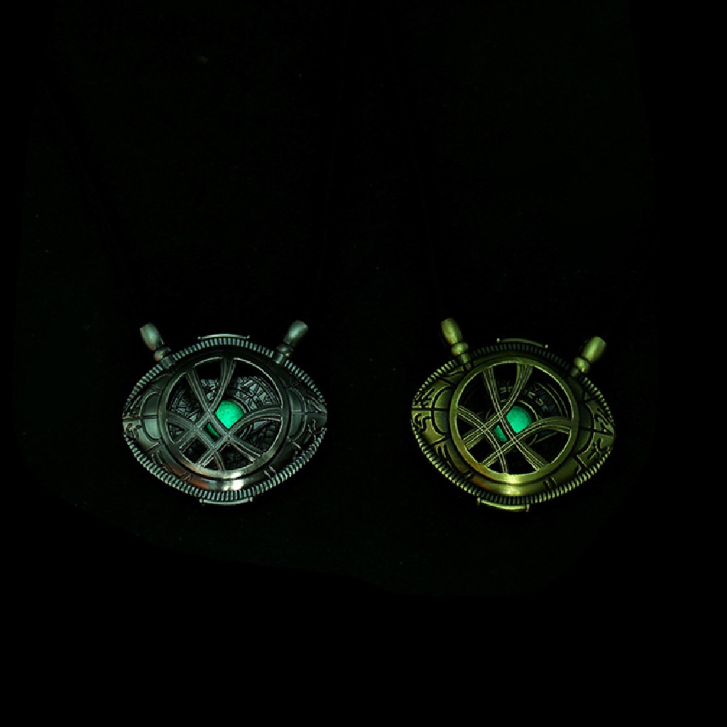 [OOID] Antique Luminous Doctor Strange Agamotto Eye Pendant Necklace Jewelry Gift ID