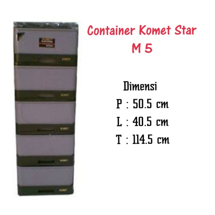 GOJEK KOMET M3 M4 M5 L3 L4 KABINET LACI LEMARI PAKAIAN PLASTIK CONTAINER TARIK M 3 4 5 L 3 4