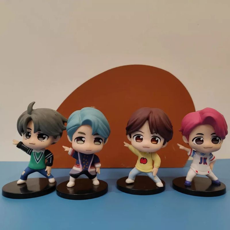 Action Figure BTS KPOP Idol Set 7 Miniatur Hiasan Topper Cake