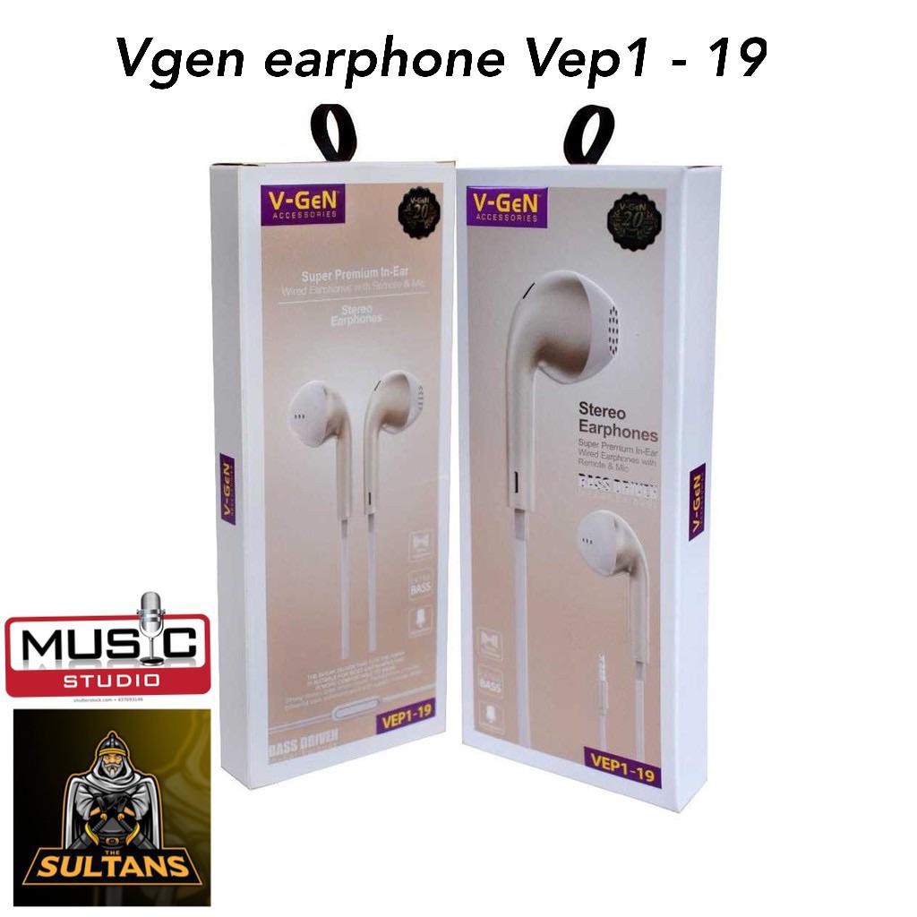 MINIGO~Handsfree V-GeN VEP1-09 Wired Handsfree Wired Earphone Headset Original Extra Bass