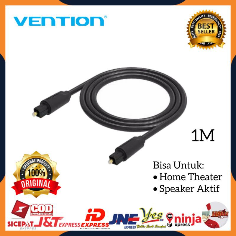 [COD] VENTION BAE KABEL AUDIO OPTIC OPTIK TOSLINK TOSLING DIGITAL AUDIO OPTICAL FIBER SPDIF 1METER