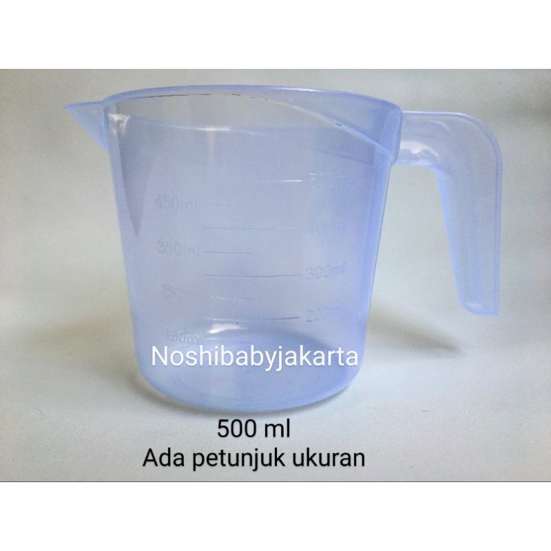 Gelas takar / Gelas ukur Plastik ukuran 250/500 ml