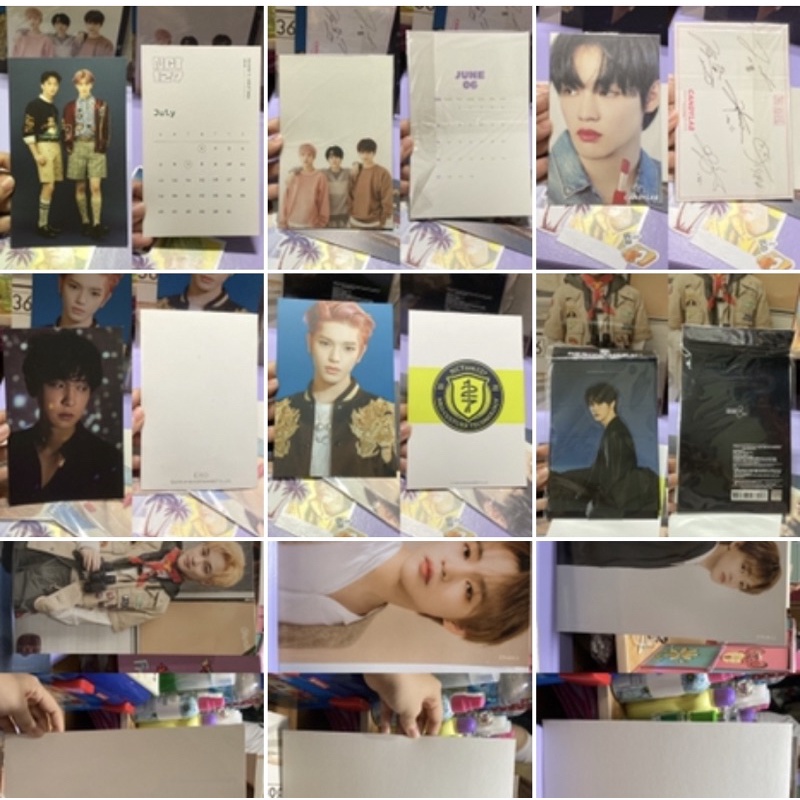 pc postcard poster 4A oficial nct dream 127 exo chanyeol taeyong chenle jisung renjun jaehyun jeno j
