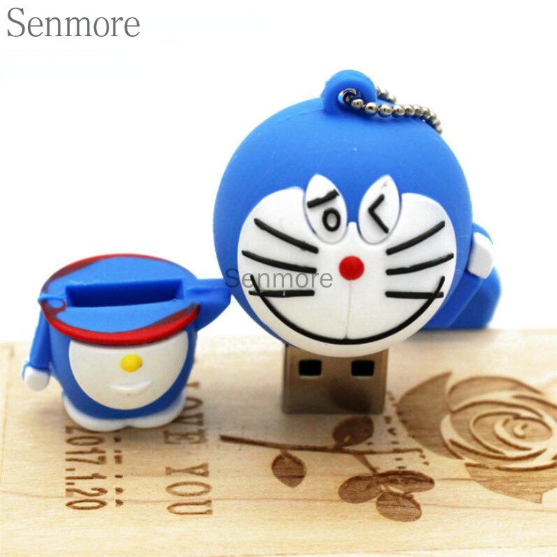 Pendrive1tb 2TB Doraemon 128GB 64GB 32GB 16GB 8GB 1GB Usb 2.0 Kecepatan Tinggi