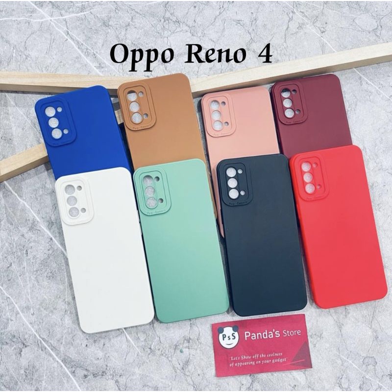 Softcase Pro Camera Oppo Reno 4 Candy Case Full Color 3D Silikon TPU