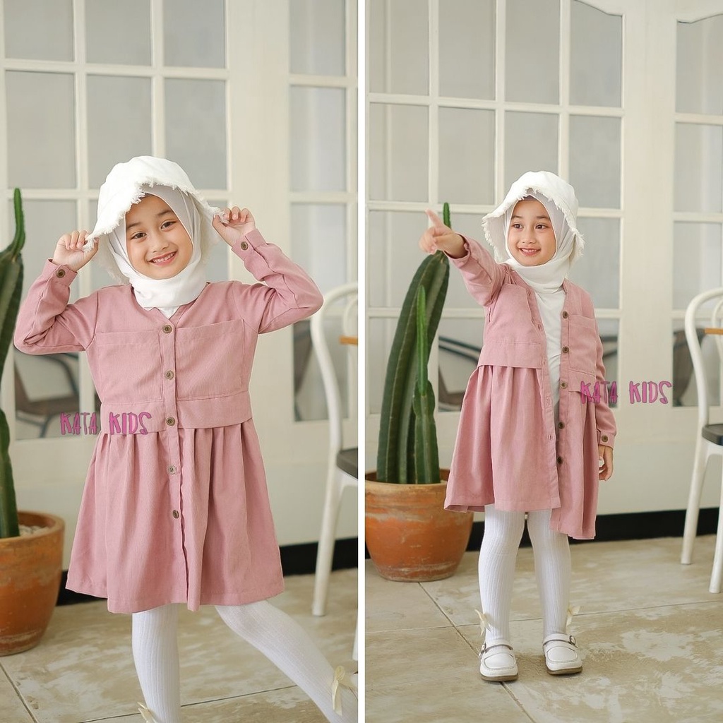 KATA KIDS Tunik/Kemeja/Atasan Anak Perempuan Fuji Original by Kata Kids