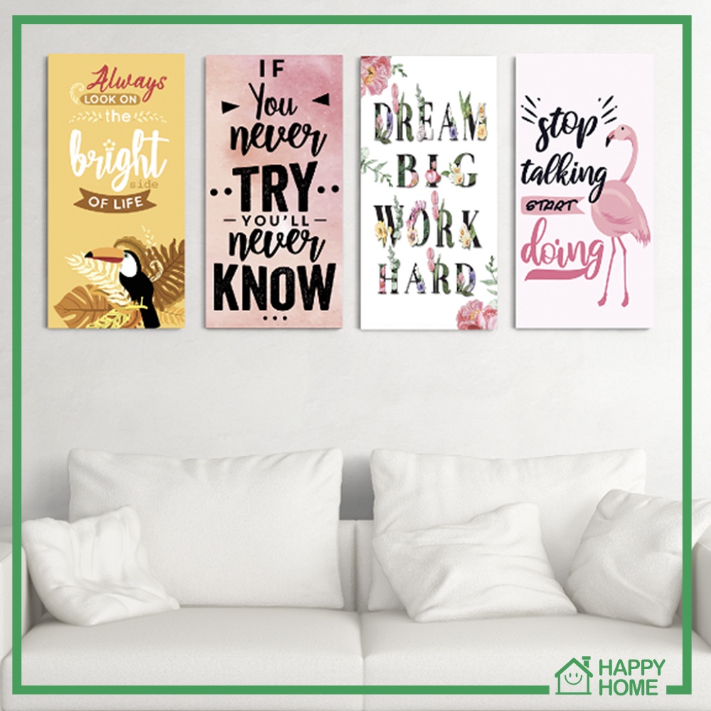 Poster Kayu Quotes Dekorasi dinding kamar Hiasan Pajangan Kamar