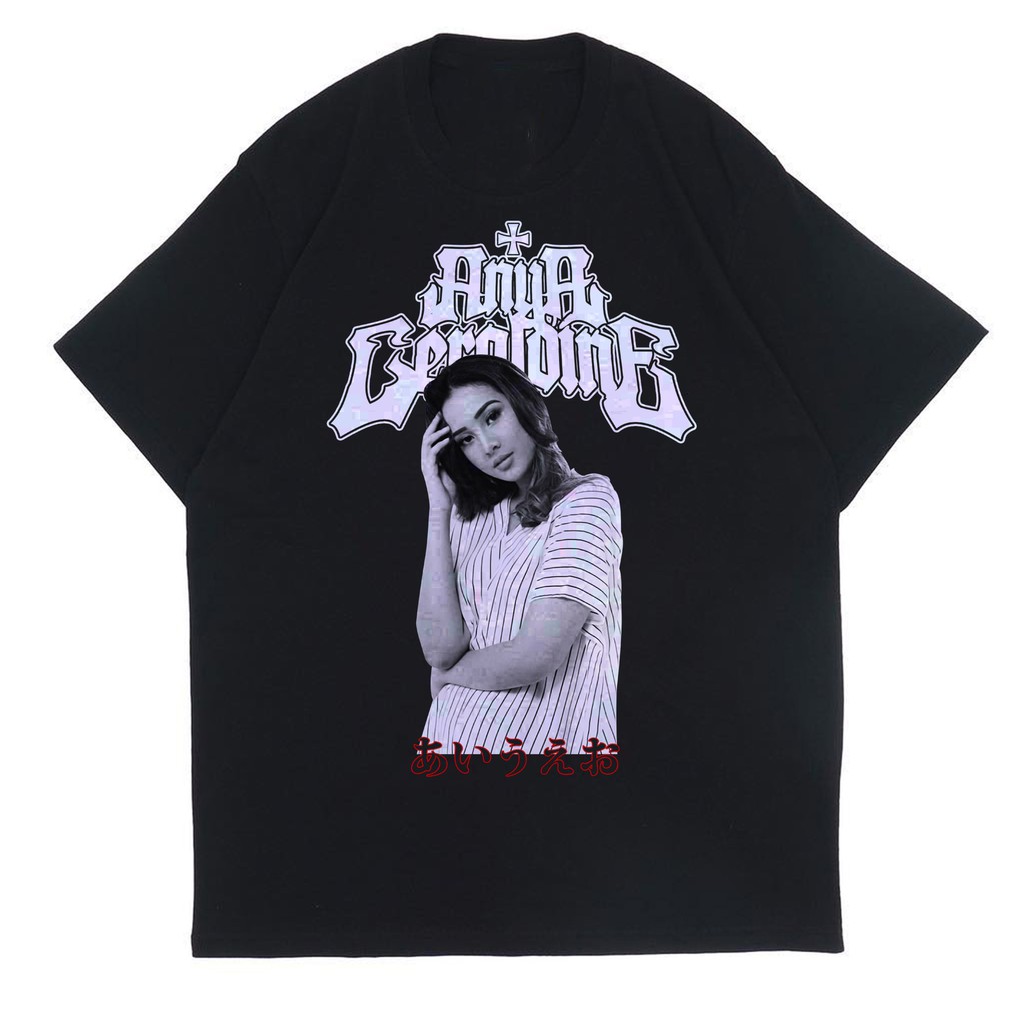 Kaos T-shirt Baju ANYA GERALDINE "font seringai" Merchandise