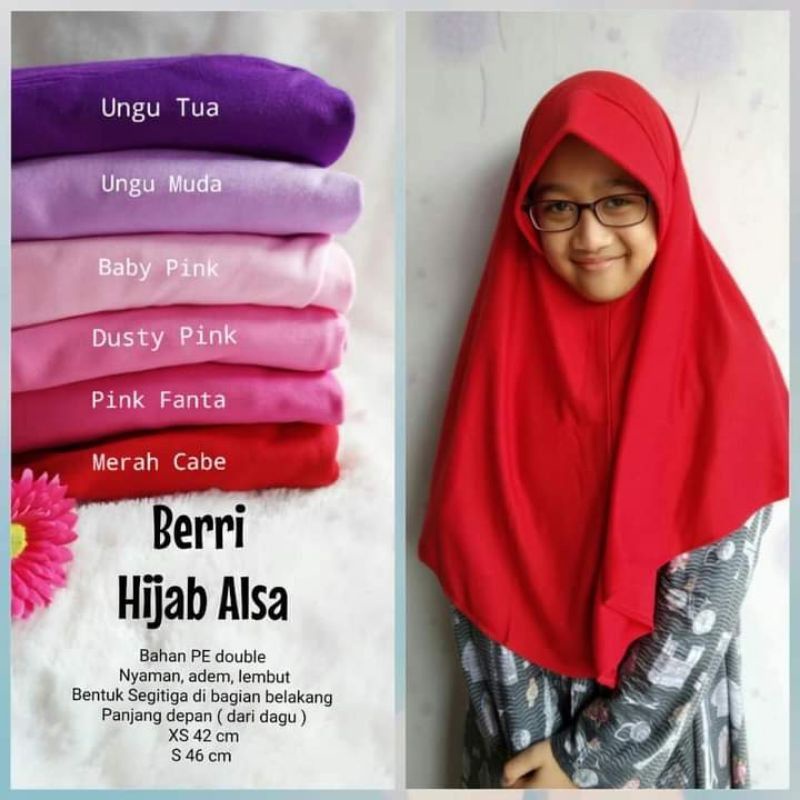 Berry Hijab Alsa